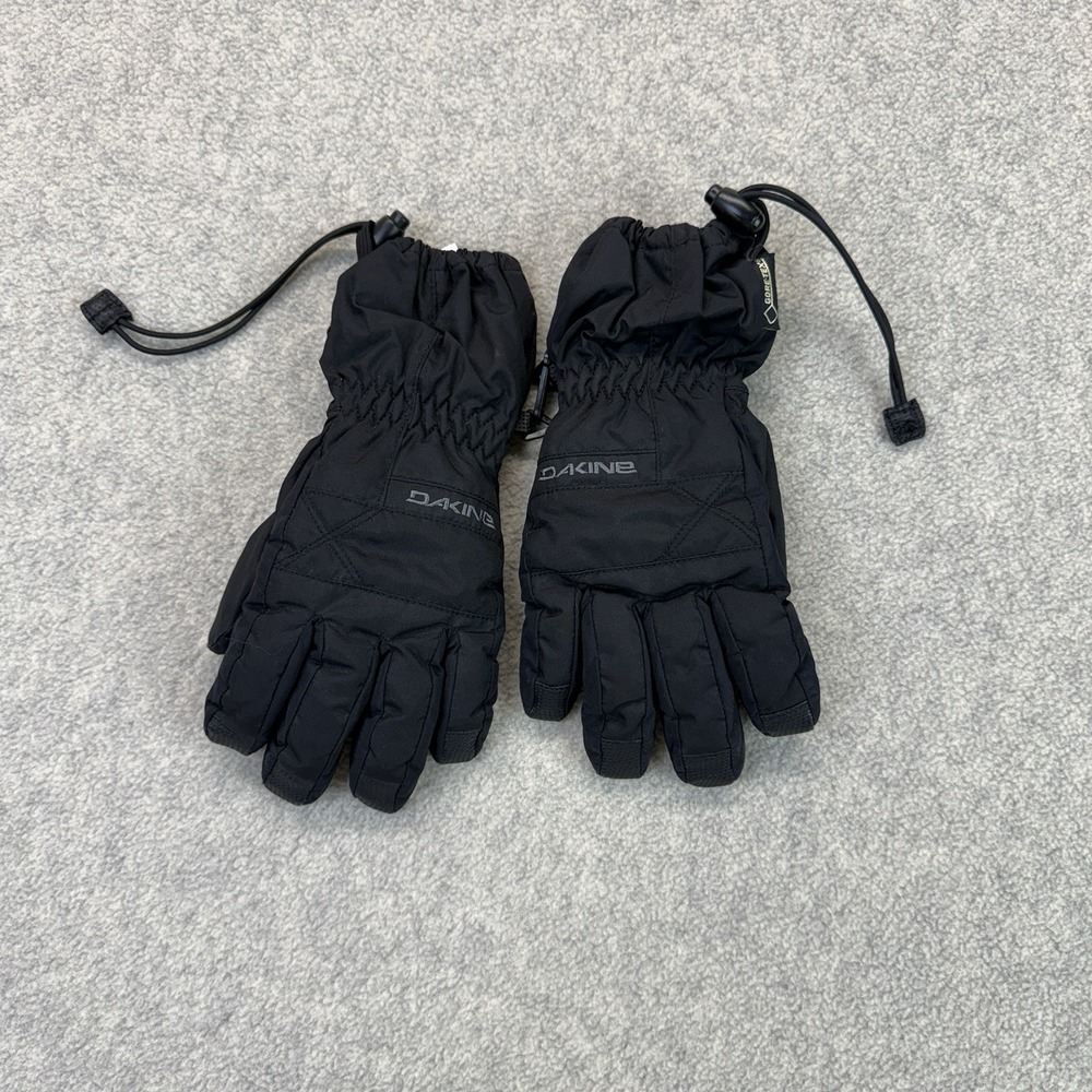 Dakine Kids Gore-Tex Insulated Snow Ski Gloves Black Youth S 8–9